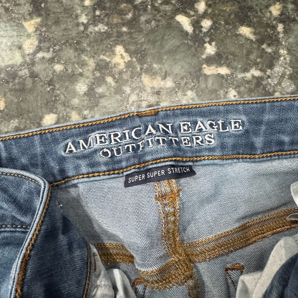 Women's American Eagle Super Super Stretch High Hi Rise Jegging 4 Short 4S Jeans - Picture 5 of 9